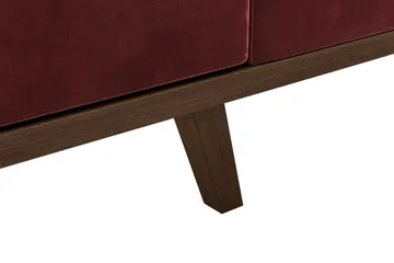 Copenhagen 4-seters Venstrevendt L-formet Divansofa i Fløyel - Lilla - Møbler - Sofaer - Sofaer med sjeselong - 4 seters sofa med divan