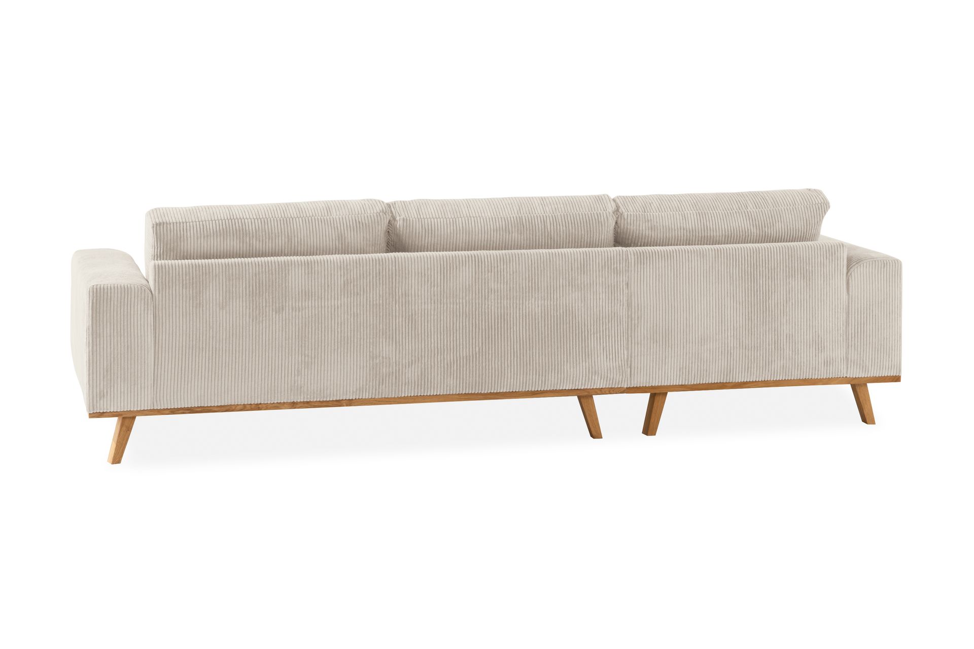 Copenhagen 4-seters Venstrevendt L-formet Divansofa i Manchester - Beige - Møbler - Sofaer - Sofaer med sjeselong - 4 seters sofa med divan