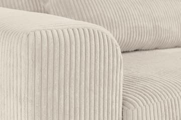 Copenhagen 4-seters Venstrevendt L-formet Divansofa i Manchester - Beige - Møbler - Sofaer - Sofaer med sjeselong - 4 seters sofa med divan
