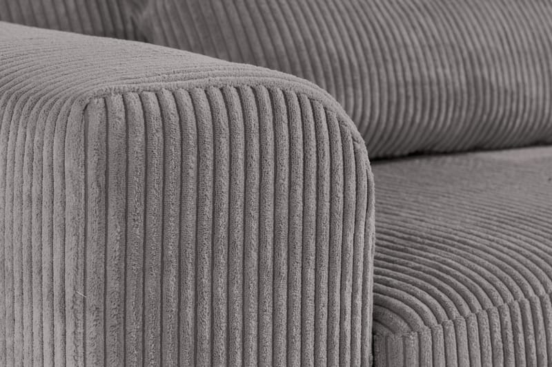 Copenhagen 4-seters Venstrevendt L-formet Divansofa i Manchester - Mørk grå - Møbler - Sofaer - Sofaer med sjeselong - 4 seters sofa med divan