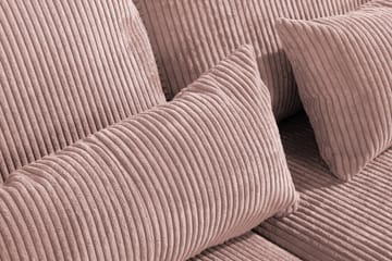 Copenhagen 4-seters Venstrevendt L-formet Divansofa i Manchester - Rosa - Møbler - Sofaer - Sofaer med sjeselong - 4 seters sofa med divan