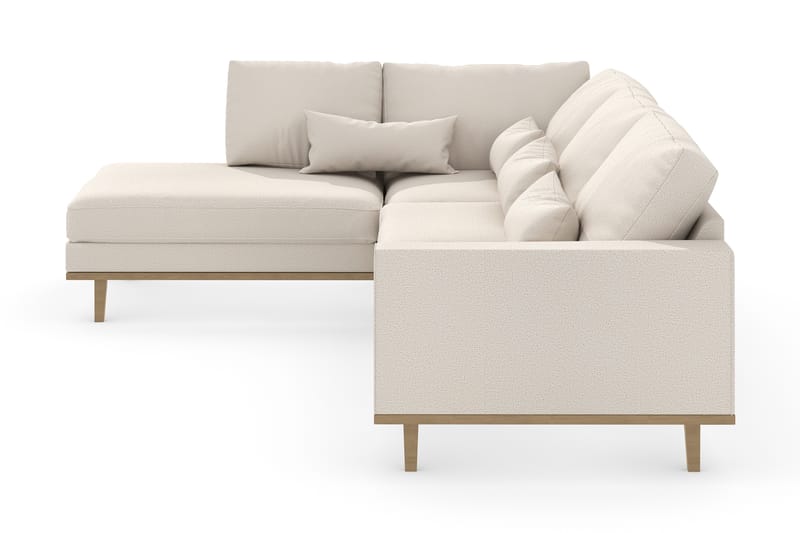 Copenhagen 4-seters Venstrevendt L-formet Divansofa i Stoff - Beige - Møbler - Sofaer - Sofaer med sjeselong - 4 seters sofa med divan