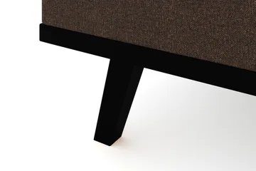 Copenhagen 4-seters Venstrevendt L-formet Divansofa i Stoff - Brun - Møbler - Sofaer - Sofaer med sjeselong - 4 seters sofa med divan