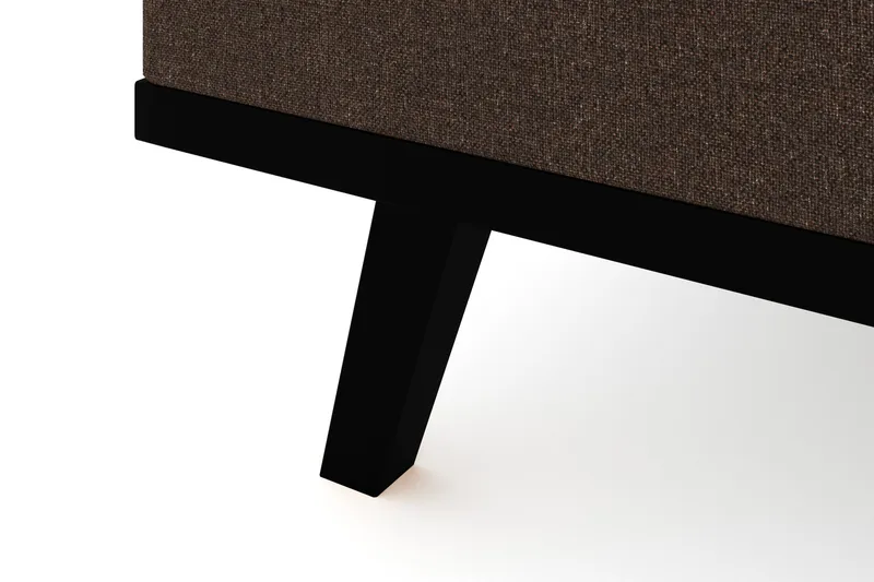 Copenhagen 4-seters Venstrevendt L-formet Divansofa i Stoff - Brun - Møbler - Sofaer - Sofaer med sjeselong - 4 seters sofa med divan