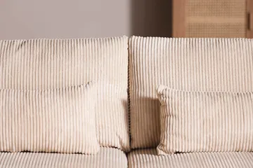 Copenhagen 4-seters Venstrevendt L-formet Sjeselongsofa i Manchester - Beige - Møbler - Sofaer - Sofaer med sjeselong - 4 seters sofa med divan