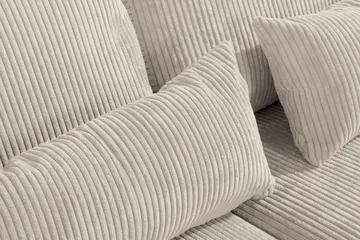 Copenhagen 4-seters Venstrevendt L-formet Sjeselongsofa i Manchester - Beige - Møbler - Sofaer - Sofaer med sjeselong - 4 seters sofa med divan