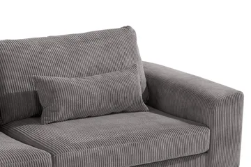 Copenhagen 4-seters Venstrevendt L-formet Sjeselongsofa i Manchester - Mørk grå - Møbler - Sofaer - Sofaer med sjeselong - 4 seters sofa med divan