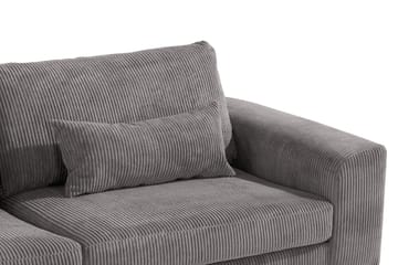 Copenhagen 4-seters Venstrevendt L-formet Sjeselongsofa i Manchester - Mørk grå - Møbler - Sofaer - Sofaer med sjeselong - 4 seters sofa med divan