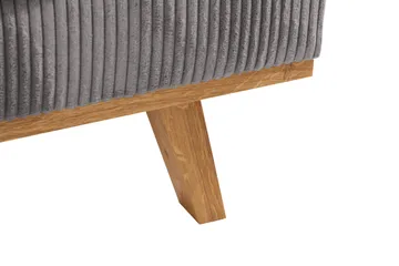 Copenhagen 4-seters Venstrevendt L-formet Sjeselongsofa i Manchester - Mørk grå - Møbler - Sofaer - Sofaer med sjeselong - 4 seters sofa med divan