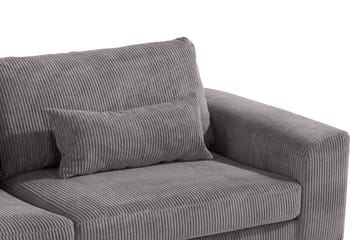 Copenhagen 4-seters Venstrevendt L-formet Sjeselongsofa i Manchester - Mørk grå - Møbler - Sofaer - Sofaer med sjeselong - 4 seters sofa med divan