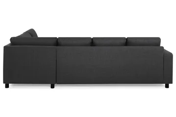 Crazy 4-seters Høyrevendt U-formet Large Sofa med Divan og Sjeselong i Stoff - Antrasitt - Møbler - Sofaer - Sofaer med sjeselong - 4 seters sofa med divan