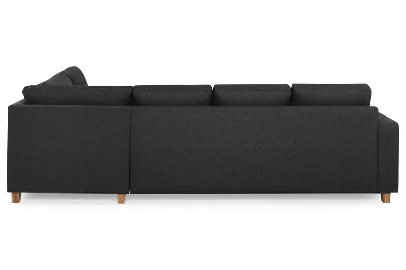 Crazy 4-seters Høyrevendt U-formet Large Sofa med Divan og Sjeselong i Stoff - Antrasitt - Møbler - Sofaer - Sofaer med sjeselong - 4 seters sofa med divan