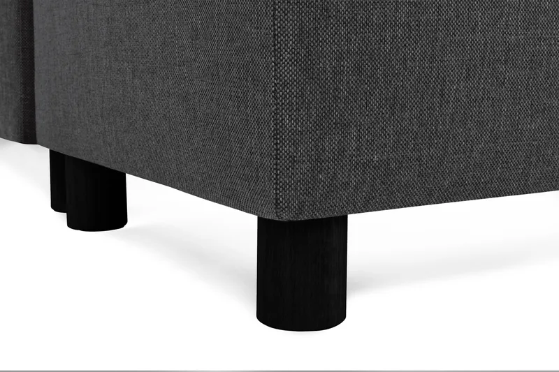 Crazy 4-seters Høyrevendt U-formet Large Sofa med Divan og Sjeselong i Stoff - Antrasitt - Møbler - Sofaer - Sofaer med sjeselong - 4 seters sofa med divan