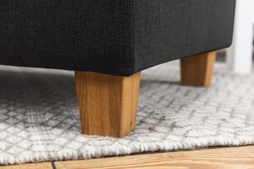 Crazy 4-seters Høyrevendt U-formet Large Sofa med Divan og Sjeselong i Stoff - Antrasitt - Møbler - Sofaer - Sofaer med sjeselong - 4 seters sofa med divan