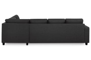 Crazy 4-seters Høyrevendt U-formet Large Sofa med Divan og Sjeselong i Stoff - Antrasitt - Møbler - Sofaer - Sofaer med sjeselong - 4 seters sofa med divan
