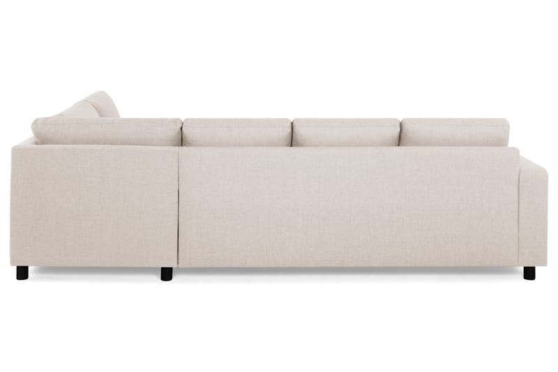 Crazy 4-seters Høyrevendt U-formet Large Sofa med Divan og Sjeselong i Stoff - Beige - Møbler - Sofaer - Sofaer med sjeselong - 4 seters sofa med divan