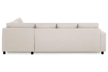 Crazy 4-seters Høyrevendt U-formet Large Sofa med Divan og Sjeselong i Stoff - Beige - Møbler - Sofaer - Sofaer med sjeselong - 4 seters sofa med divan