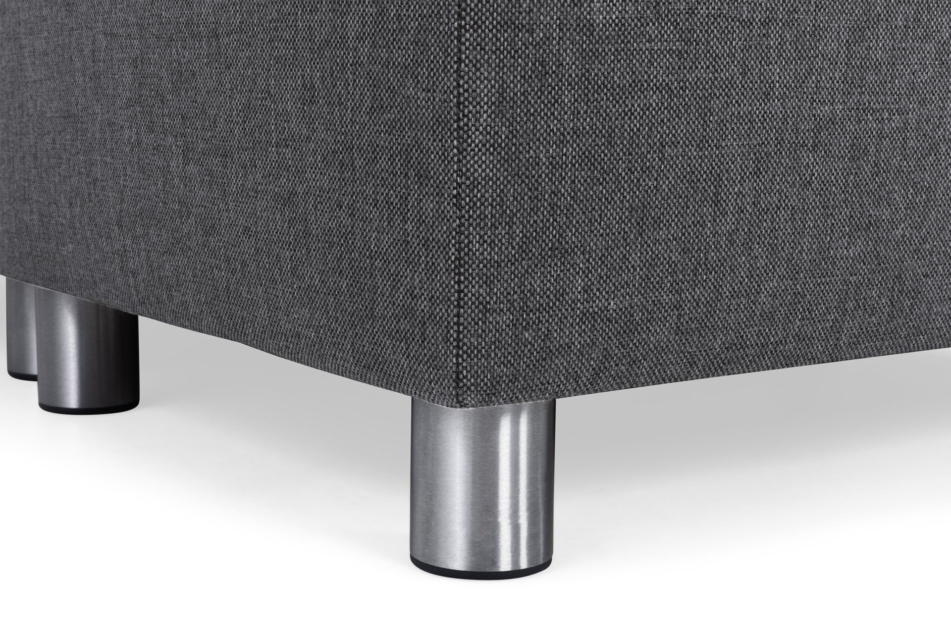 Crazy 4-seters Høyrevendt U-formet Large Sofa med Divan og Sjeselong i Stoff - Mørk grå - Møbler - Sofaer - Sofaer med sjeselong - 4 seters sofa med divan