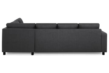 Crazy 4-seters Høyrevendt U-formet Large Sofa med Divan og Sjeselong i Stoff - Mørk grå - Møbler - Sofaer - Sofaer med sjeselong - 4 seters sofa med divan