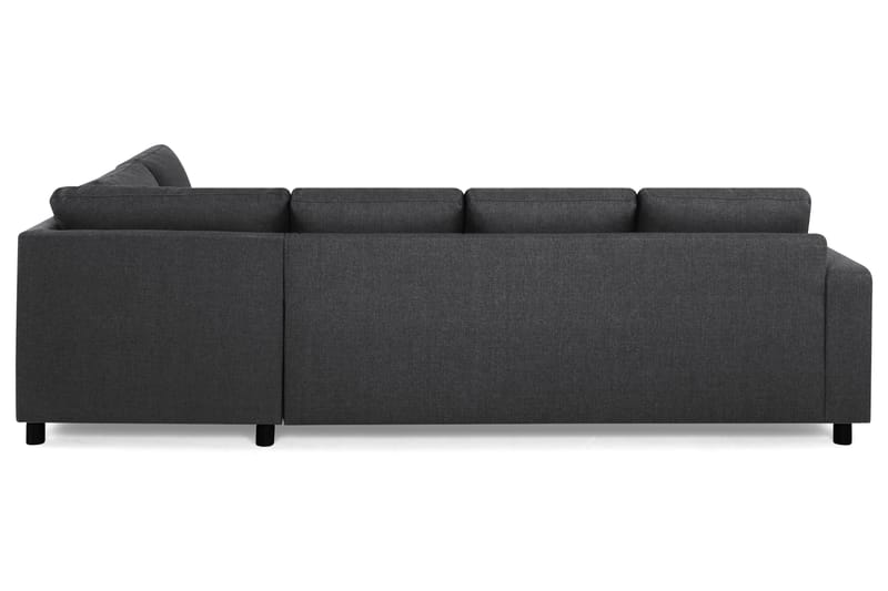 Crazy 4-seters Høyrevendt U-formet Large Sofa med Divan og Sjeselong i Stoff - Mørk grå - Møbler - Sofaer - Sofaer med sjeselong - 4 seters sofa med divan