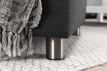 Crazy 4-seters Høyrevendt U-formet Large Sofa med Divan og Sjeselong i Stoff - Mørk grå - Møbler - Sofaer - Sofaer med sjeselong - 4 seters sofa med divan