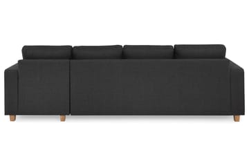 Crazy 4-seters Vendbar L-formet Sjeselongsofa i Stoff - Antrasitt - Møbler - Sofaer - Sofaer med sjeselong - 4 seters sofa med divan