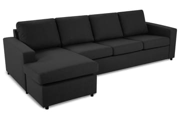 Crazy 4-seters Vendbar L-formet Sjeselongsofa i Stoff - Antrasitt - Møbler - Sofaer - Sofaer med sjeselong - 4 seters sofa med divan