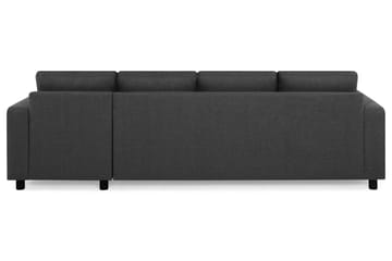 Crazy 4-seters Vendbar L-formet Sjeselongsofa i Stoff - Antrasitt - Møbler - Sofaer - Sofaer med sjeselong - 4 seters sofa med divan