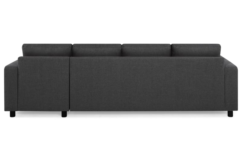 Crazy 4-seters Vendbar L-formet Sjeselongsofa i Stoff - Antrasitt - Møbler - Sofaer - Sofaer med sjeselong - 4 seters sofa med divan