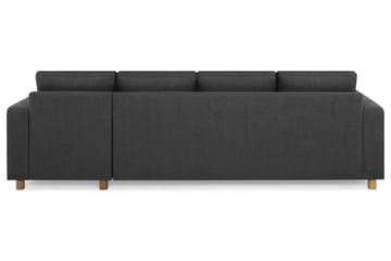 Crazy 4-seters Vendbar L-formet Sjeselongsofa i Stoff - Antrasitt - Møbler - Sofaer - Sofaer med sjeselong - 4 seters sofa med divan
