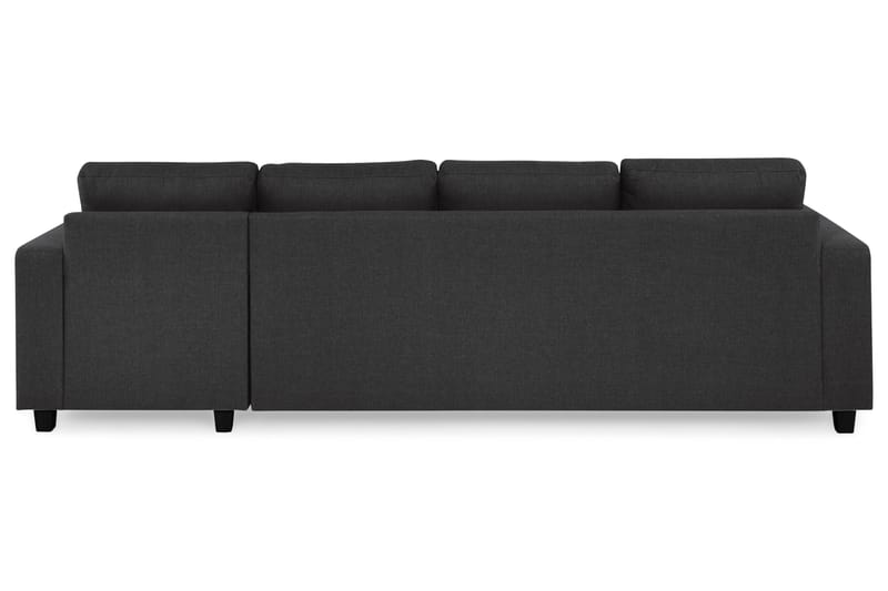 Crazy 4-seters Vendbar L-formet Sjeselongsofa i Stoff - Antrasitt - Møbler - Sofaer - Sofaer med sjeselong - 4 seters sofa med divan