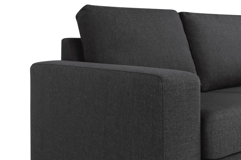 Crazy 4-seters Vendbar L-formet Sjeselongsofa i Stoff - Antrasitt - Møbler - Sofaer - Sofaer med sjeselong - 4 seters sofa med divan