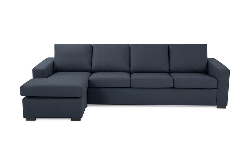 Crazy 4-seters Vendbar L-formet Sjeselongsofa i Stoff - Blå - Møbler - Sofaer - Sofaer med sjeselong - 4 seters sofa med divan