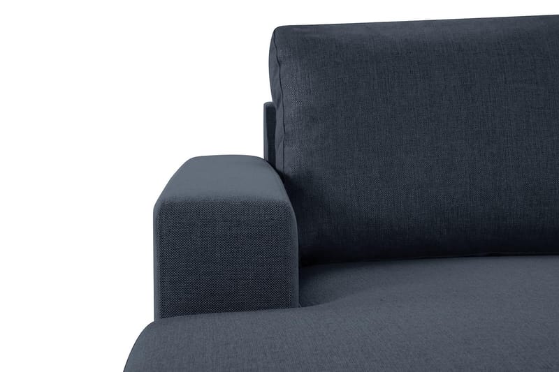 Crazy 4-seters Vendbar L-formet Sjeselongsofa i Stoff - Blå - Møbler - Sofaer - Sofaer med sjeselong - 4 seters sofa med divan