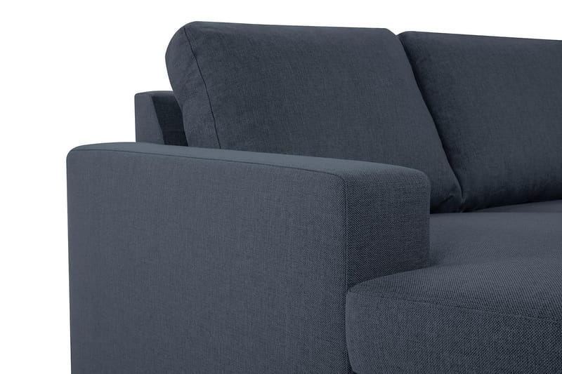 Crazy 4-seters Vendbar L-formet Sjeselongsofa i Stoff - Blå - Møbler - Sofaer - Sofaer med sjeselong - 4 seters sofa med divan