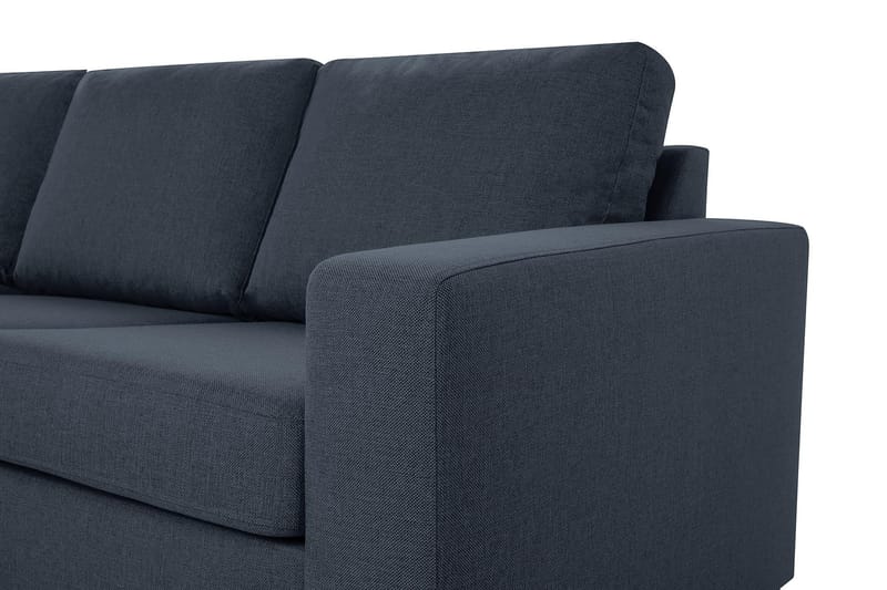 Crazy 4-seters Vendbar L-formet Sjeselongsofa i Stoff - Blå - Møbler - Sofaer - Sofaer med sjeselong - 4 seters sofa med divan