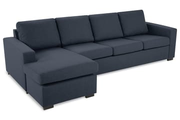 Crazy 4-seters Vendbar L-formet Sjeselongsofa i Stoff - Blå - Møbler - Sofaer - Sofaer med sjeselong - 4 seters sofa med divan