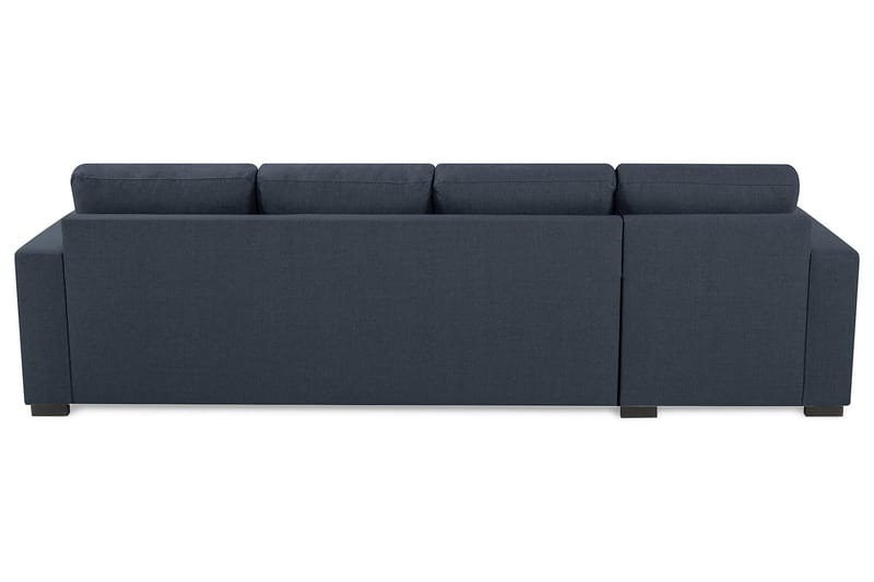 Crazy 4-seters Vendbar L-formet Sjeselongsofa i Stoff - Blå - Møbler - Sofaer - Sofaer med sjeselong - 4 seters sofa med divan
