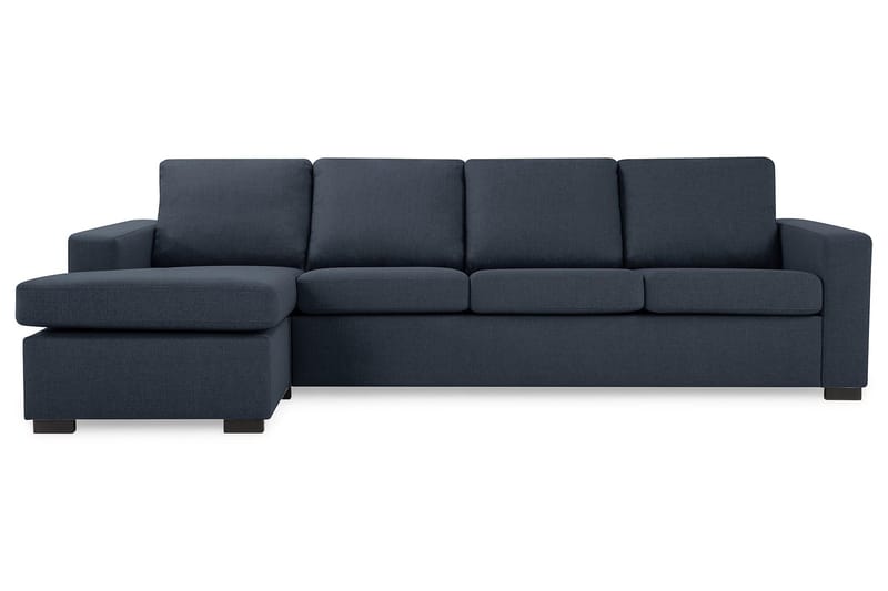 Crazy 4-seters Vendbar L-formet Sjeselongsofa i Stoff - Blå - Møbler - Sofaer - Sofaer med sjeselong - 4 seters sofa med divan