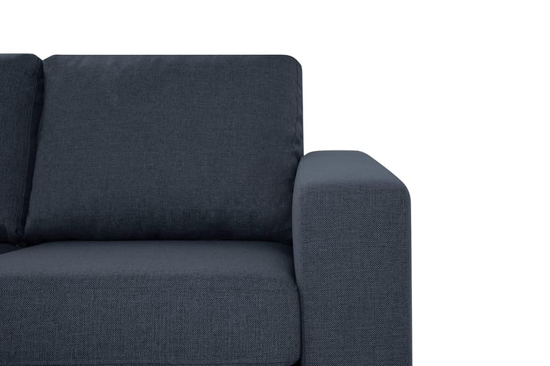 Crazy 4-seters Vendbar L-formet Sjeselongsofa i Stoff - Blå - Møbler - Sofaer - Sofaer med sjeselong - 4 seters sofa med divan