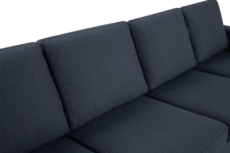 Crazy 4-seters Vendbar L-formet Sjeselongsofa i Stoff - Blå - Møbler - Sofaer - Sofaer med sjeselong - 4 seters sofa med divan