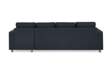 Crazy 4-seters Vendbar L-formet Sjeselongsofa i Stoff - Blå - Møbler - Sofaer - Sofaer med sjeselong - 4 seters sofa med divan
