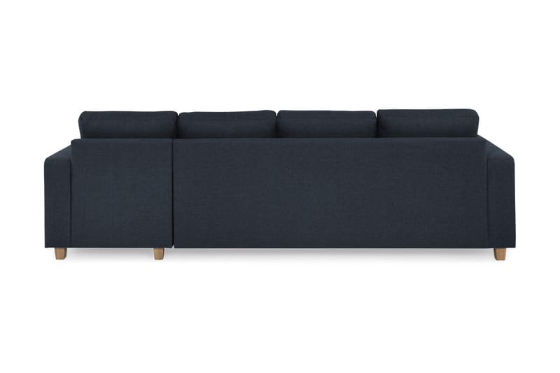 Crazy 4-seters Vendbar L-formet Sjeselongsofa i Stoff - Blå - Møbler - Sofaer - Sofaer med sjeselong - 4 seters sofa med divan