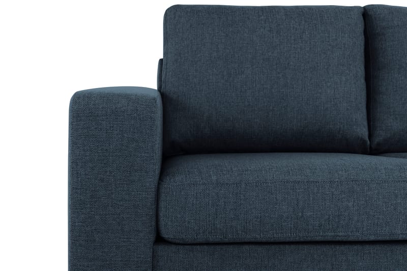Crazy 4-seters Vendbar L-formet Sjeselongsofa i Stoff - Blå - Møbler - Sofaer - Sofaer med sjeselong - 4 seters sofa med divan