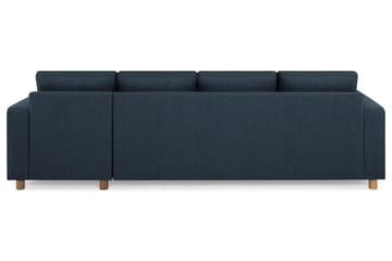Crazy 4-seters Vendbar L-formet Sjeselongsofa i Stoff - Blå - Møbler - Sofaer - Sofaer med sjeselong - 4 seters sofa med divan