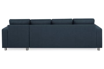 Crazy 4-seters Vendbar L-formet Sjeselongsofa i Stoff - Blå - Møbler - Sofaer - Sofaer med sjeselong - 4 seters sofa med divan
