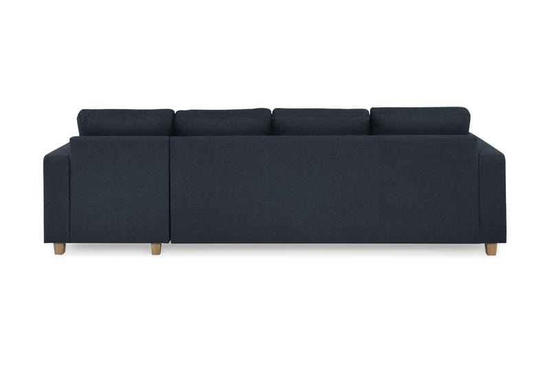 Crazy 4-seters Vendbar L-formet Sjeselongsofa i Stoff - Blå - Møbler - Sofaer - Sofaer med sjeselong - 4 seters sofa med divan