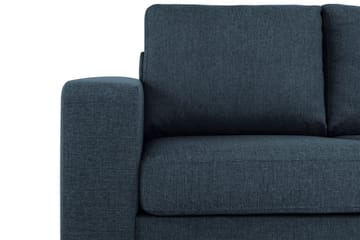 Crazy 4-seters Vendbar L-formet Sjeselongsofa i Stoff - Blå - Møbler - Sofaer - Sofaer med sjeselong - 4 seters sofa med divan