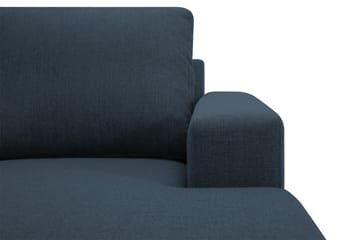 Crazy 4-seters Vendbar L-formet Sjeselongsofa i Stoff - Blå - Møbler - Sofaer - Sofaer med sjeselong - 4 seters sofa med divan