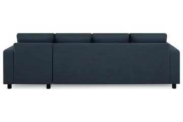 Crazy 4-seters Vendbar L-formet Sjeselongsofa i Stoff - Blå - Møbler - Sofaer - Sofaer med sjeselong - 4 seters sofa med divan